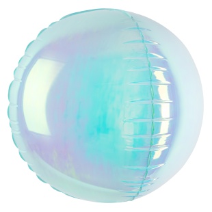 Шар 3D (60''/152 см) Сфера, Голубой, Хамелеон, 1 шт. в уп.